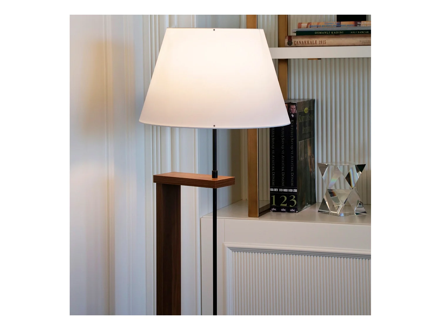 Lampadaire 150 cm Abat-jour Conique Beige, Type E27 Max 60w Collection Victoria, Douille E27 Max 60w