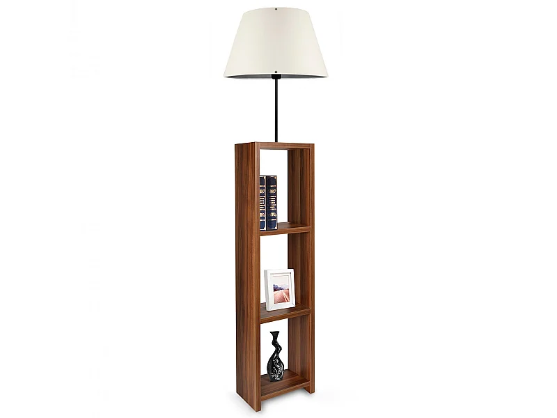 Lampadaire 150 Cm Crème, Étagères, Type E27 Max 60 W, Collection Victoria, Douille E27 Max 60 W