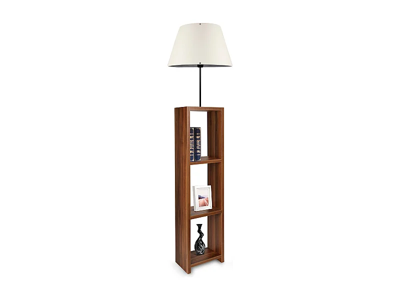 Lampadaire 150 Cm Crème, Étagères, Type E27 Max 60 W, Collection Victoria, Douille E27 Max 60 W