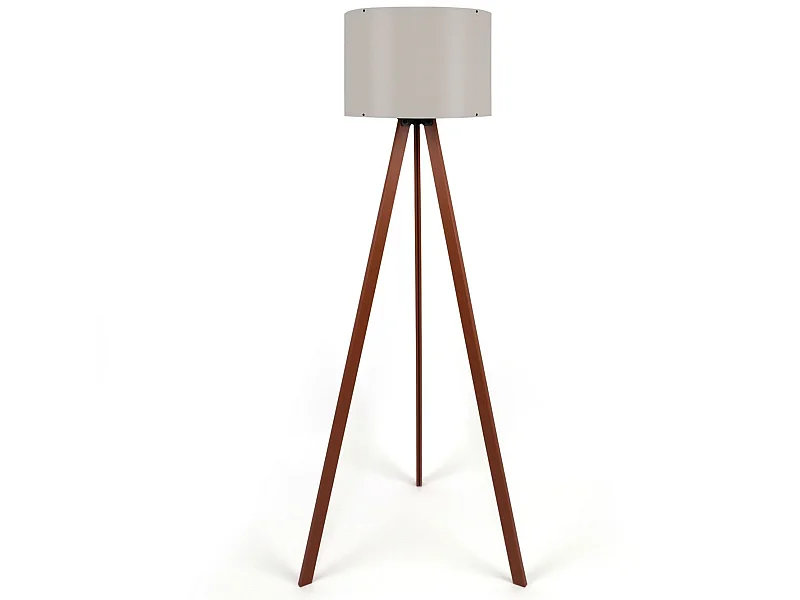 Lampadaire 115cm Marron, E27 max 60w Incandescence max 20 - 25w (économie D'énergie) max 9 - 15w LED