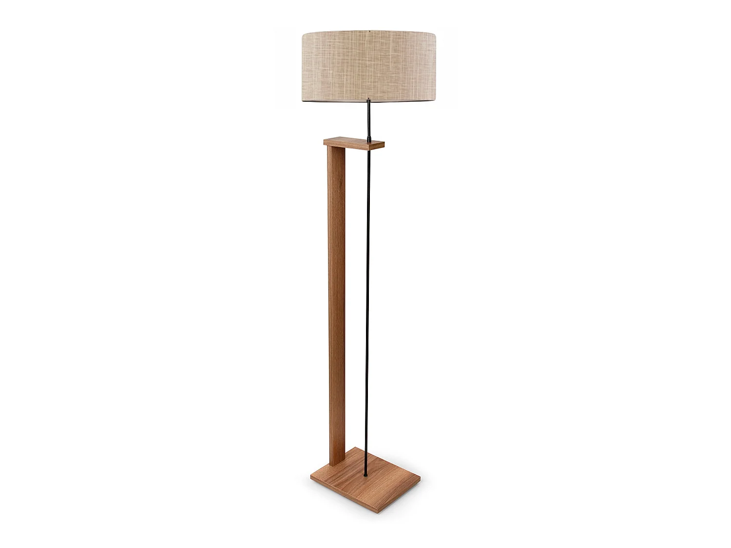 Lampadaire Largeur 150 Cm Écran Beige, Type E27 Max 60 W, Collection Victoria, Douille E27 Max 60 W