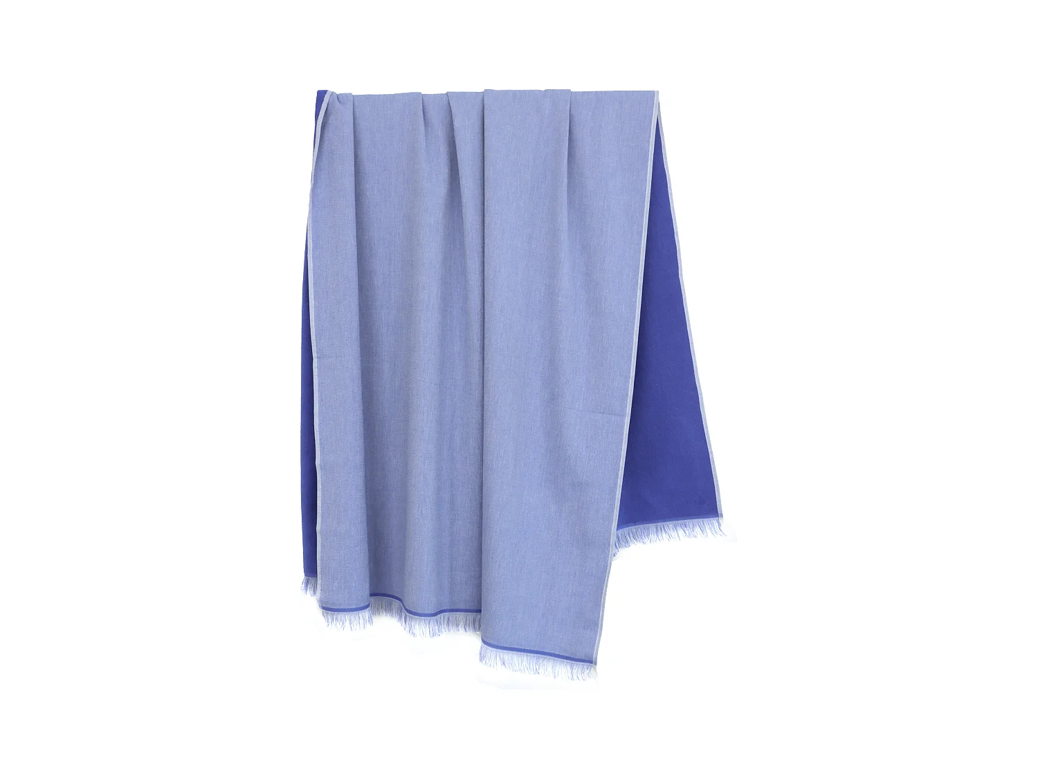 Drap de plage fouta en coton 100x180 cm SOFIA bleu lavande