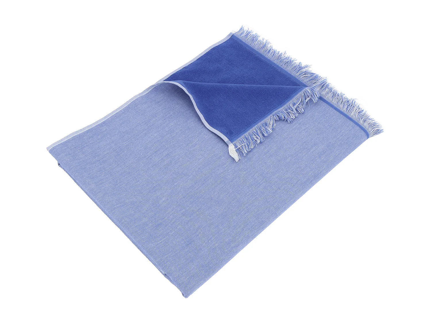 Drap de plage fouta en coton 100x180 cm SOFIA bleu lavande