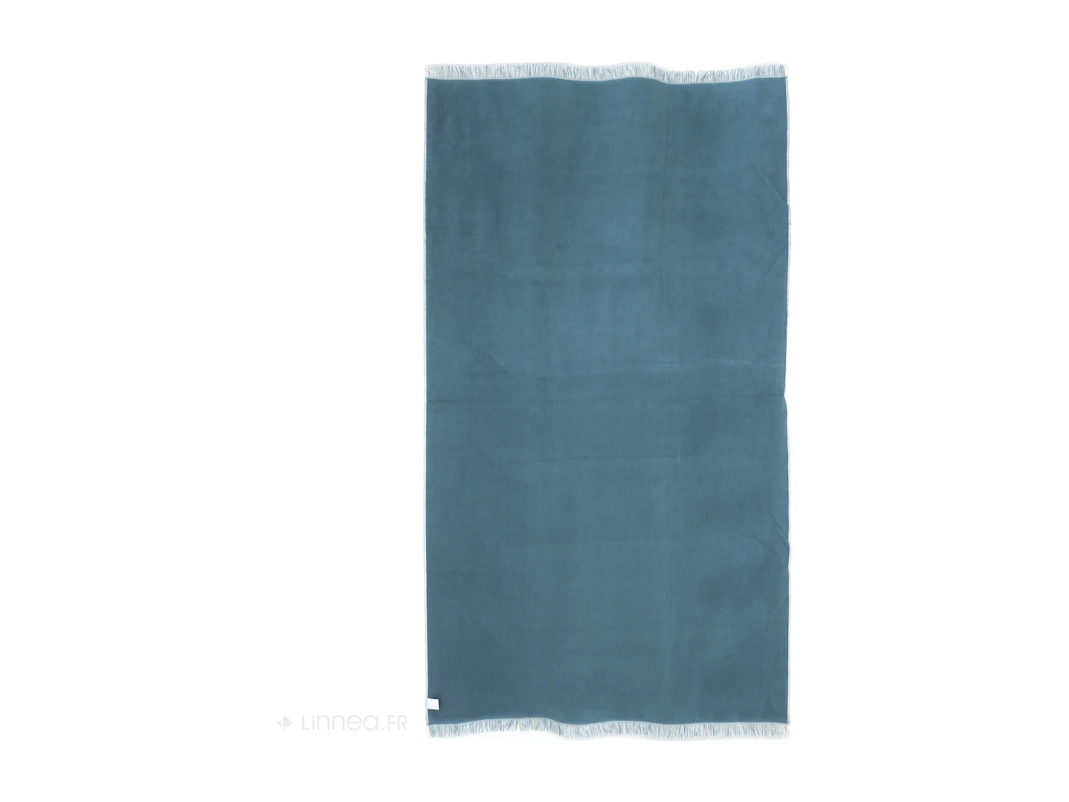 Drap de plage fouta en coton 100x180 cm SOFIA bleu gris