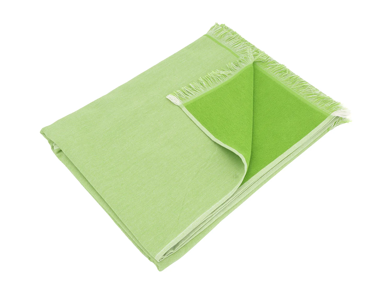Drap de plage fouta en coton 100x180 cm SOFIA vert pomme