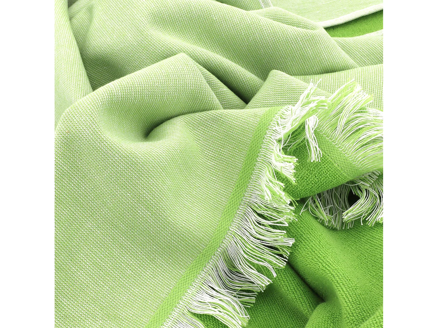Drap de plage fouta en coton 100x180 cm SOFIA vert pomme