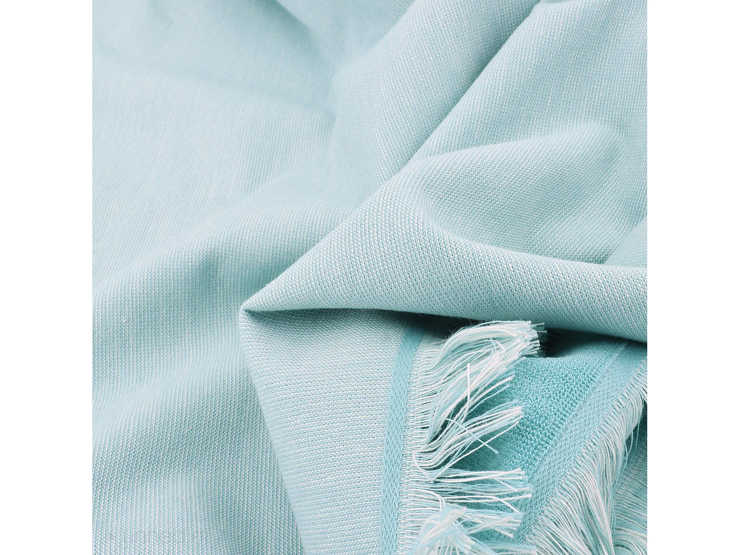 Drap de plage fouta en coton 100x180 cm SOFIA vert pastel