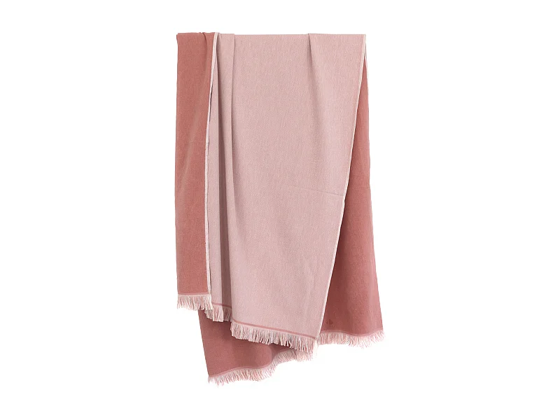 Drap de plage fouta en coton et éponge 100x180 cm SOFIA rose