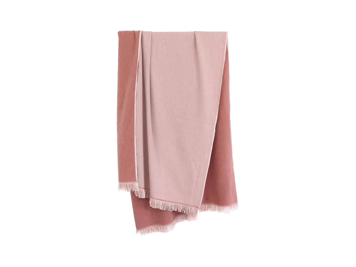 Drap de plage fouta en coton et éponge 100x180 cm SOFIA rose