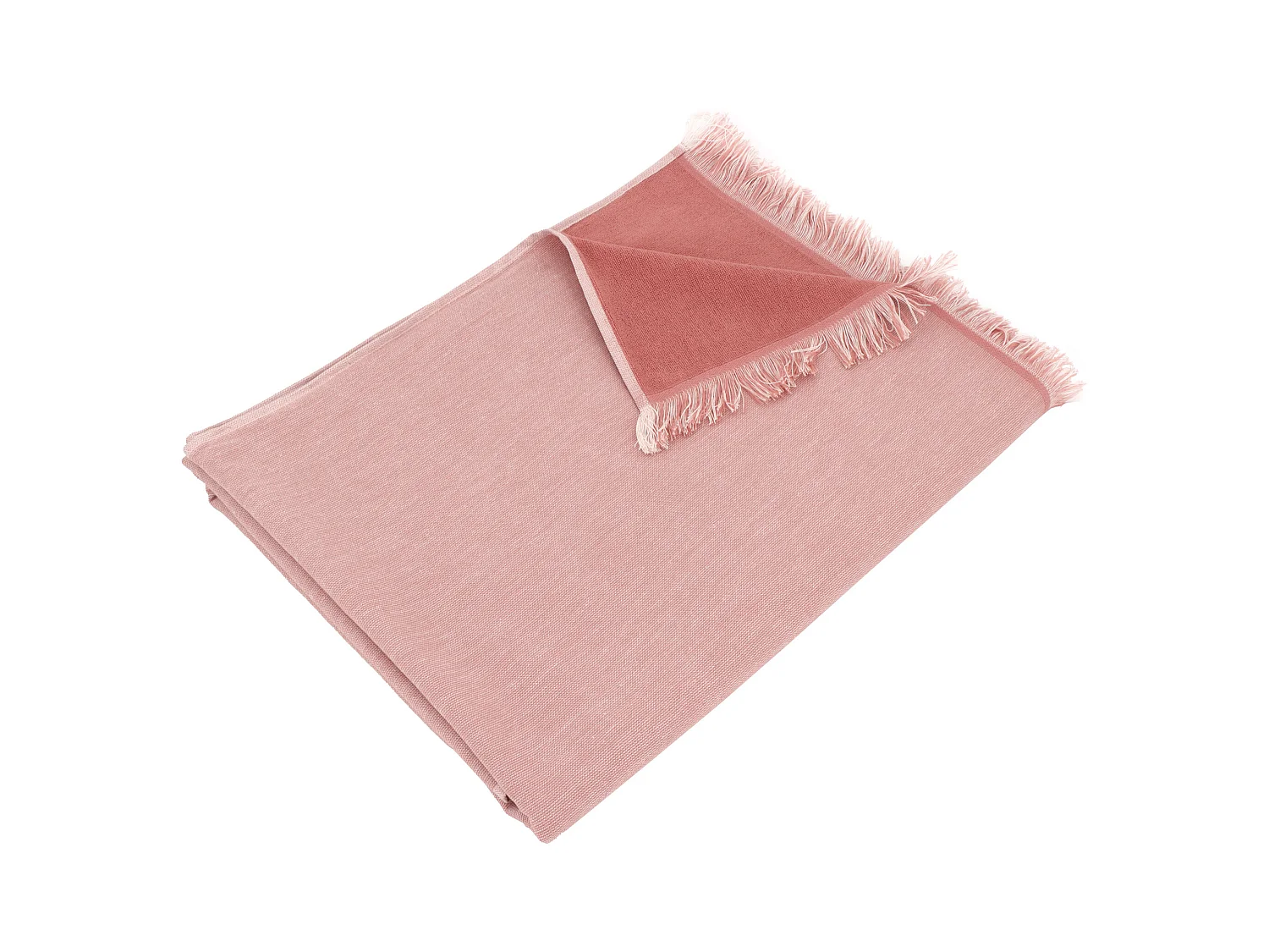 Drap de plage fouta en coton et éponge 100x180 cm SOFIA rose