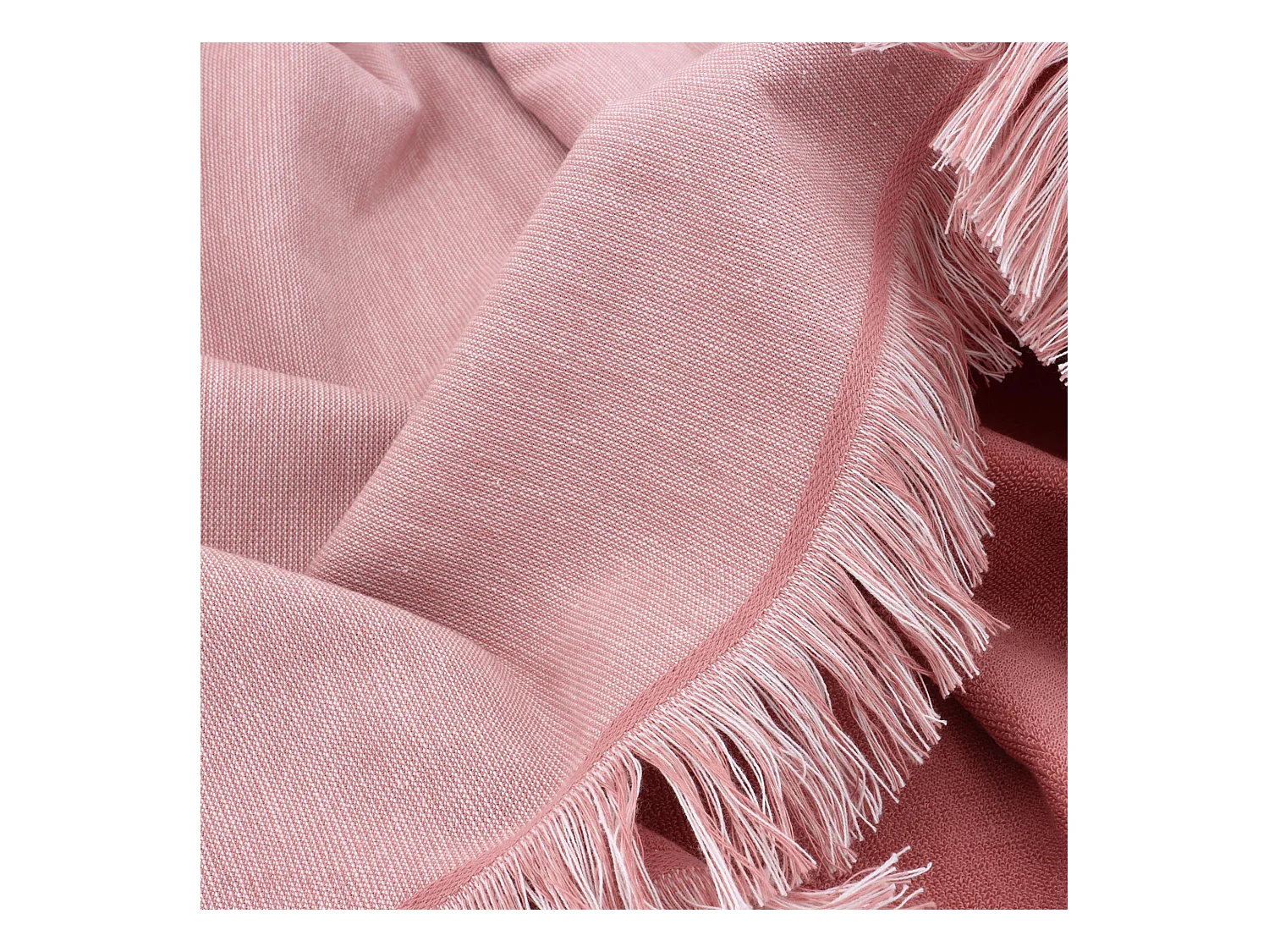 Drap de plage fouta en coton et éponge 100x180 cm SOFIA rose