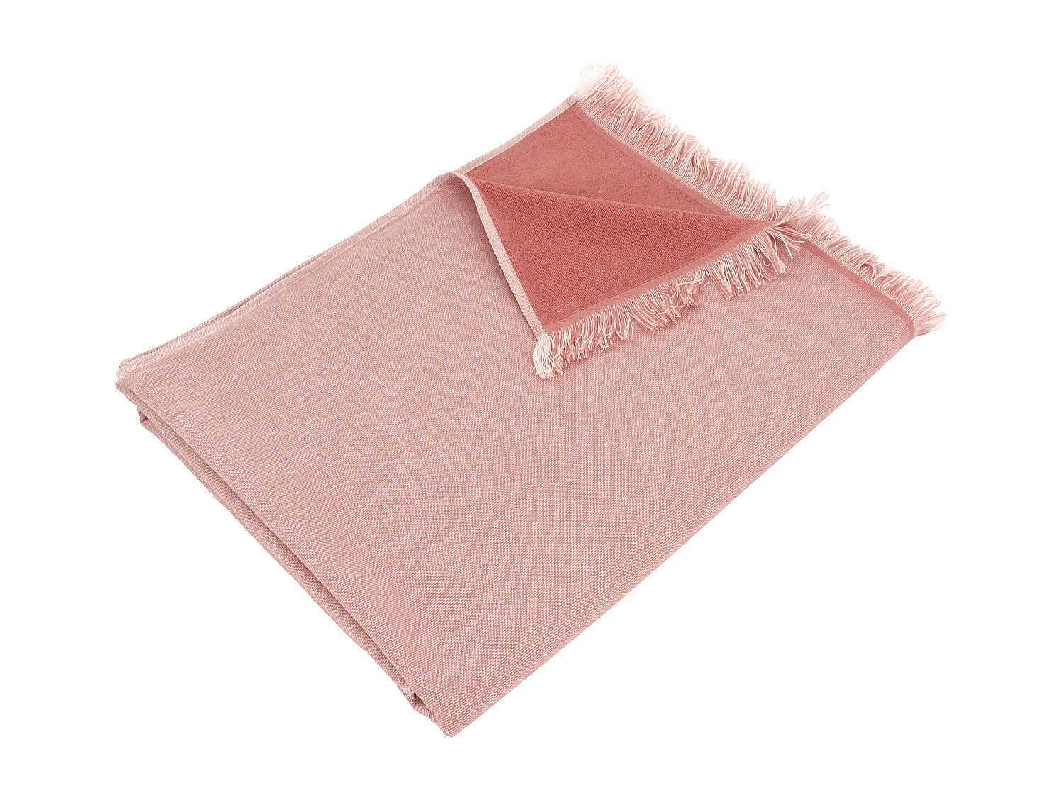 Drap de plage fouta en coton et éponge 100x180 cm SOFIA rose