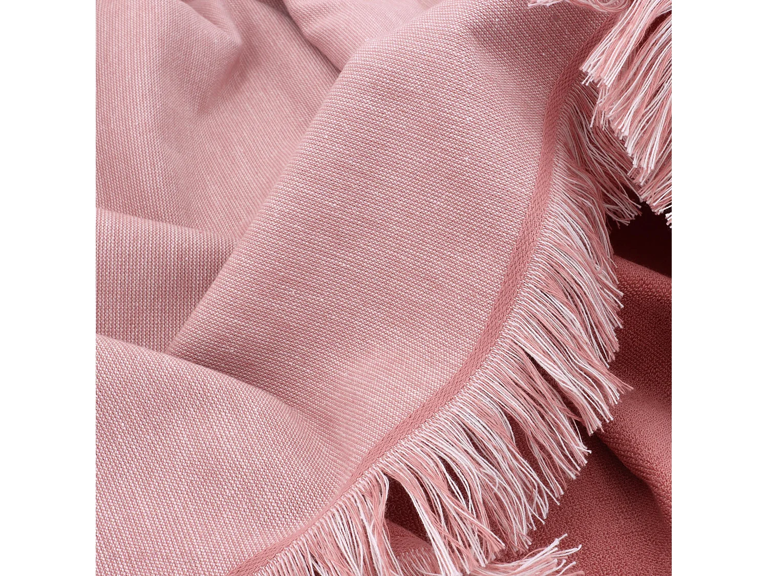 Drap de plage fouta en coton et éponge 100x180 cm SOFIA rose