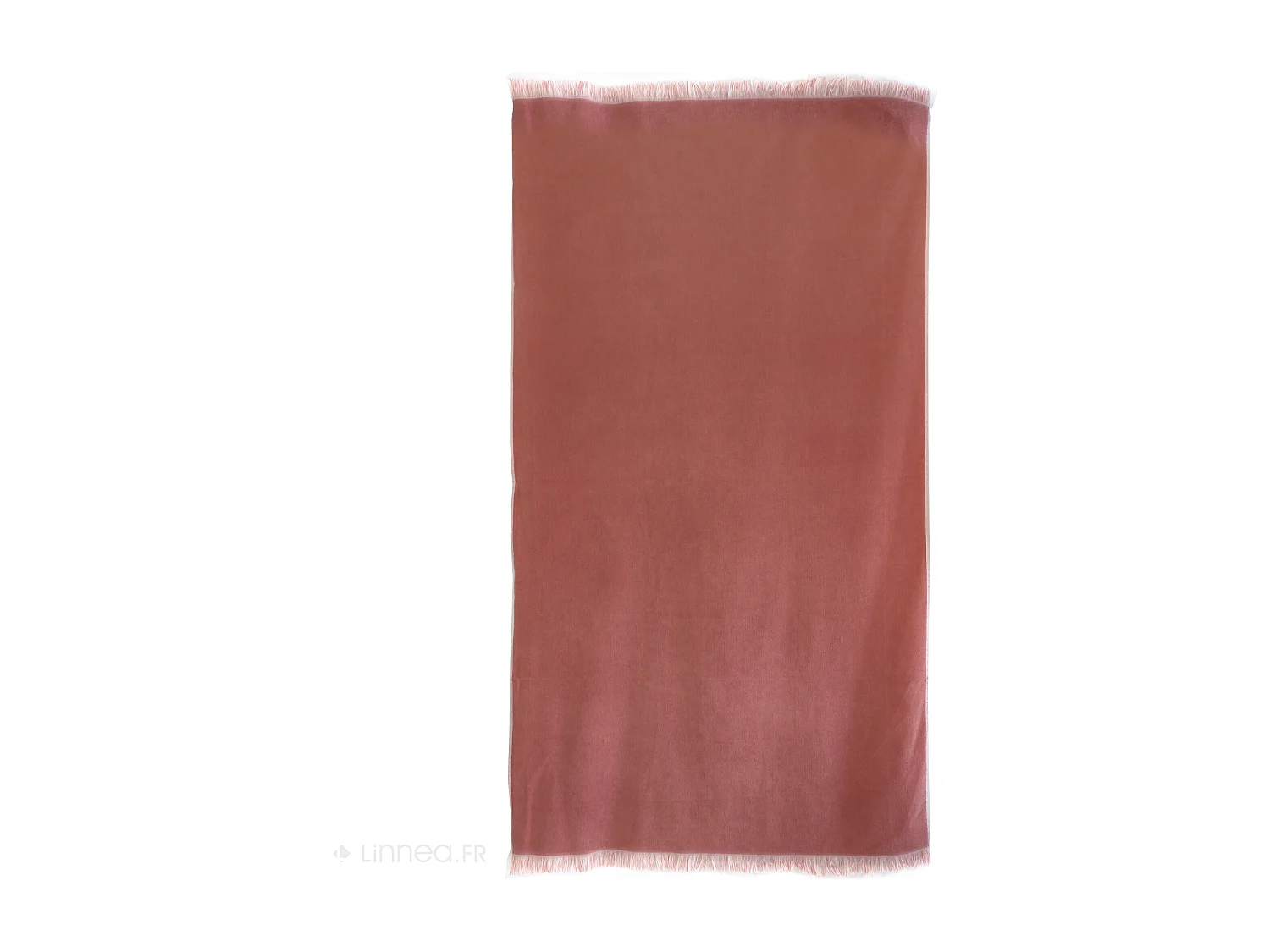 Drap de plage fouta en coton et éponge 100x180 cm SOFIA rose