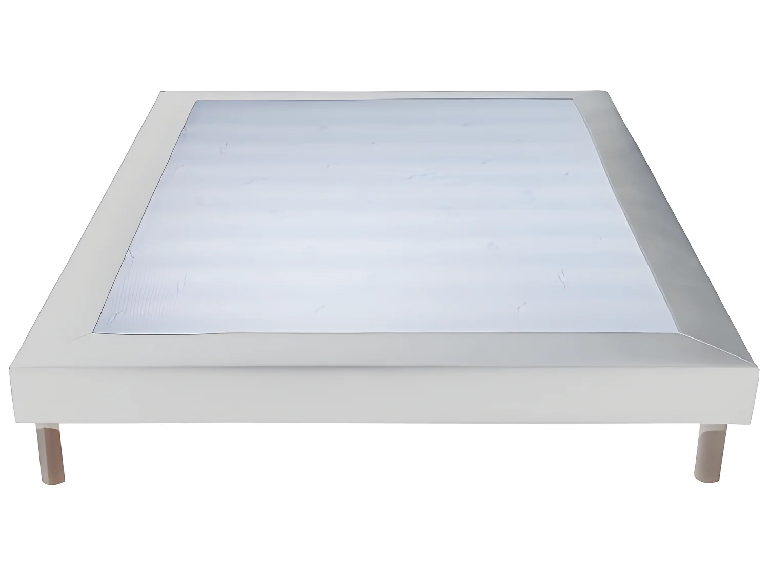 Ensemble Matelas mousse Cosmos White - 160x200 - accueil mémoire de forme et Sommier Blanc