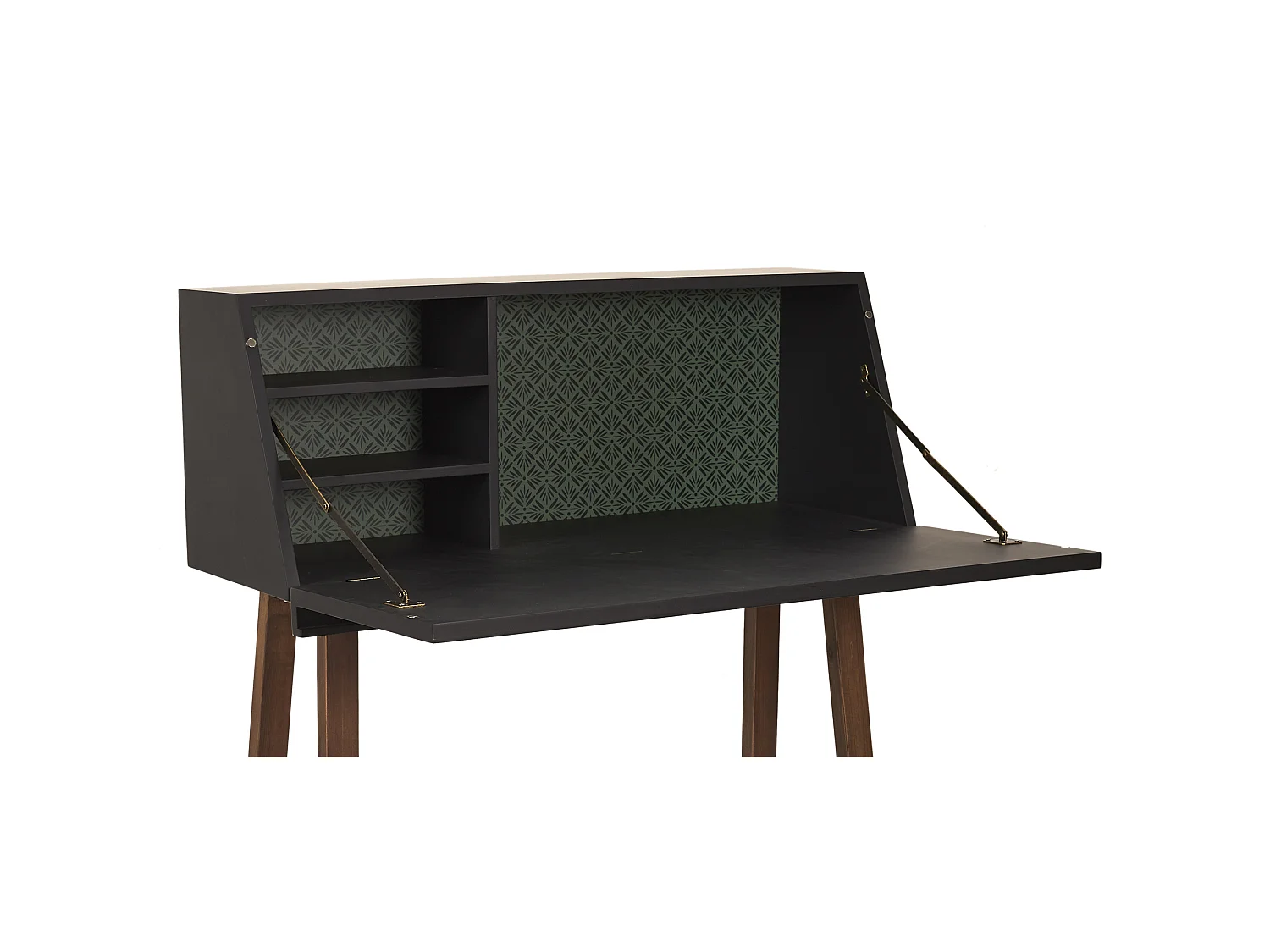 Cabinet Sur Pieds Hauts Emile Pied Bois Fonce