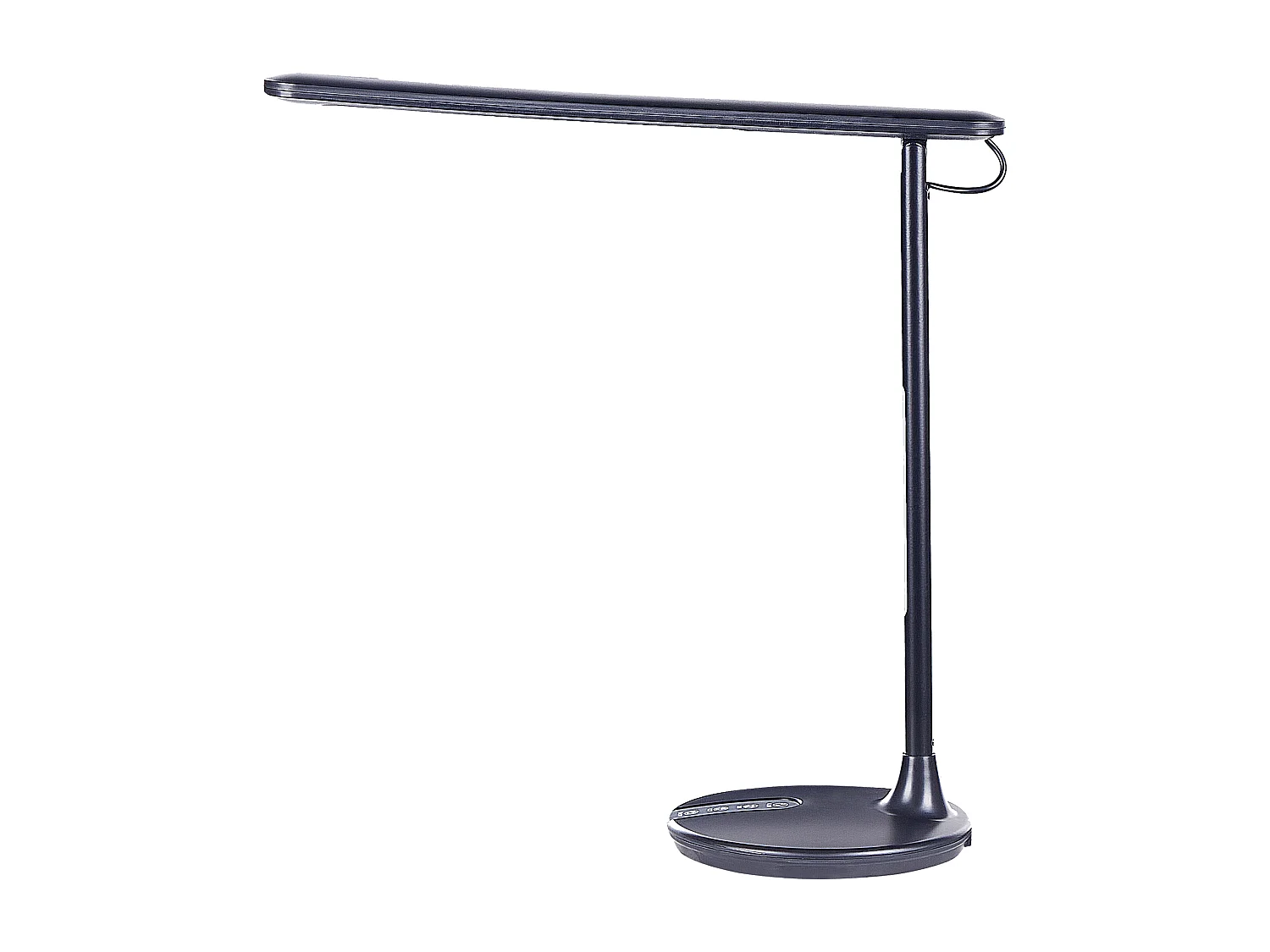 LED Schreibtischlampe Metall schwarz 38 cm hoch verstellbar für Büro Draco