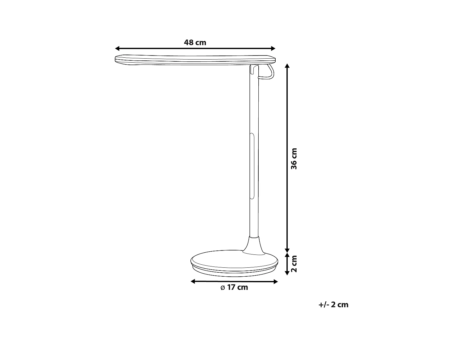 Lampe de bureau LED DRACO Avec variateur Métal Blanc