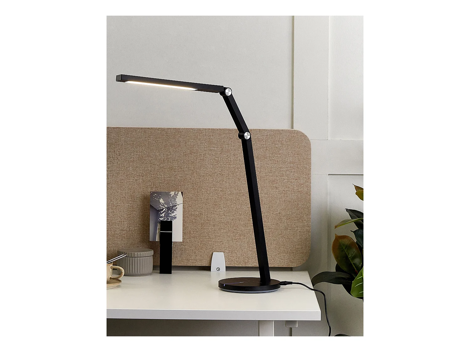 Lampe de bureau LED DORADO Avec variateur Métal Noir
