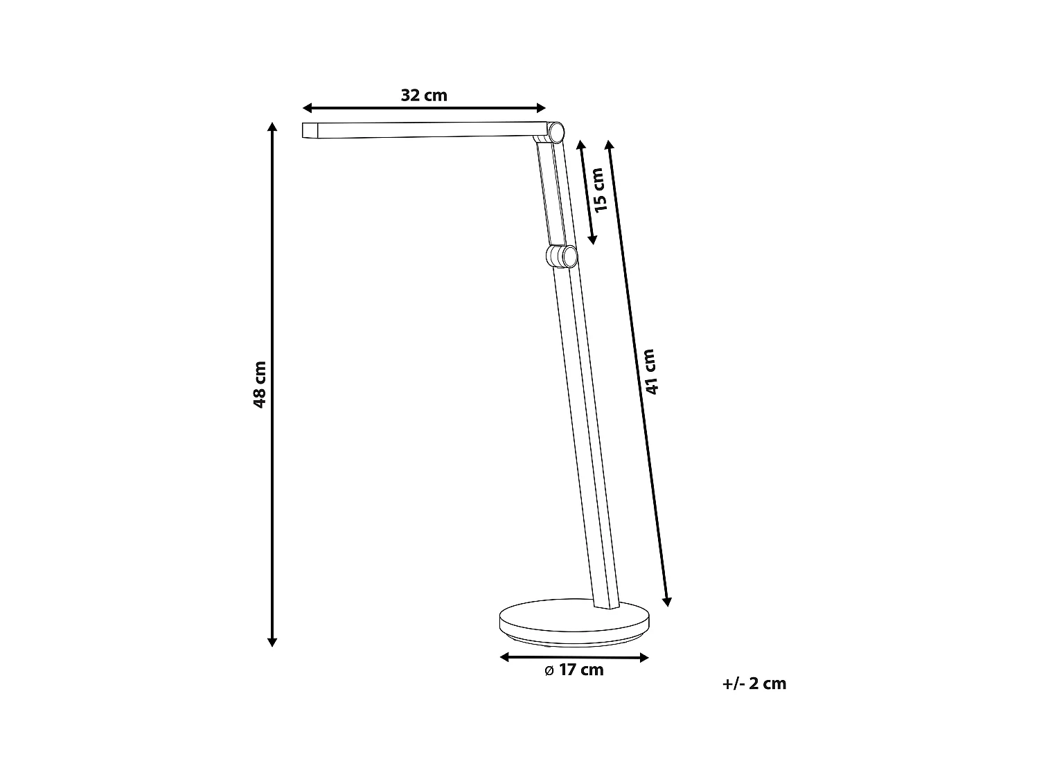 Lampe de bureau LED DORADO Avec variateur Métal Noir