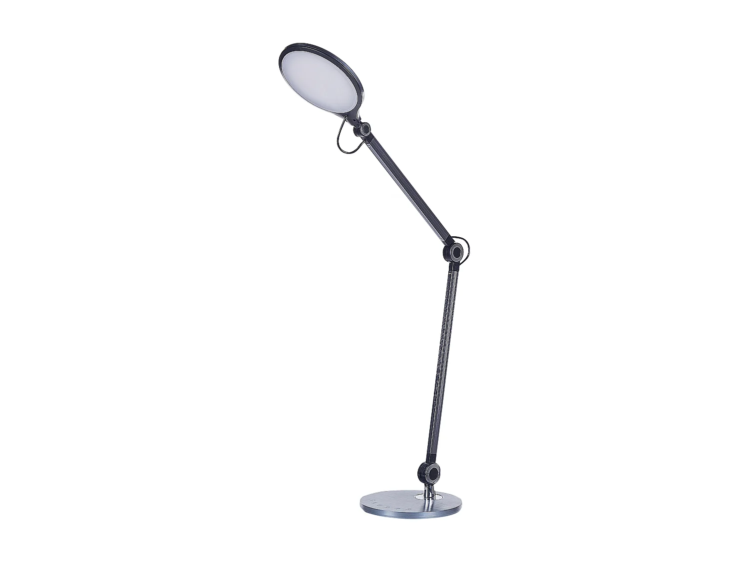 LED Schreibtischlampe Metall schwarz 34 cm verstellbar für Büro Eridanus