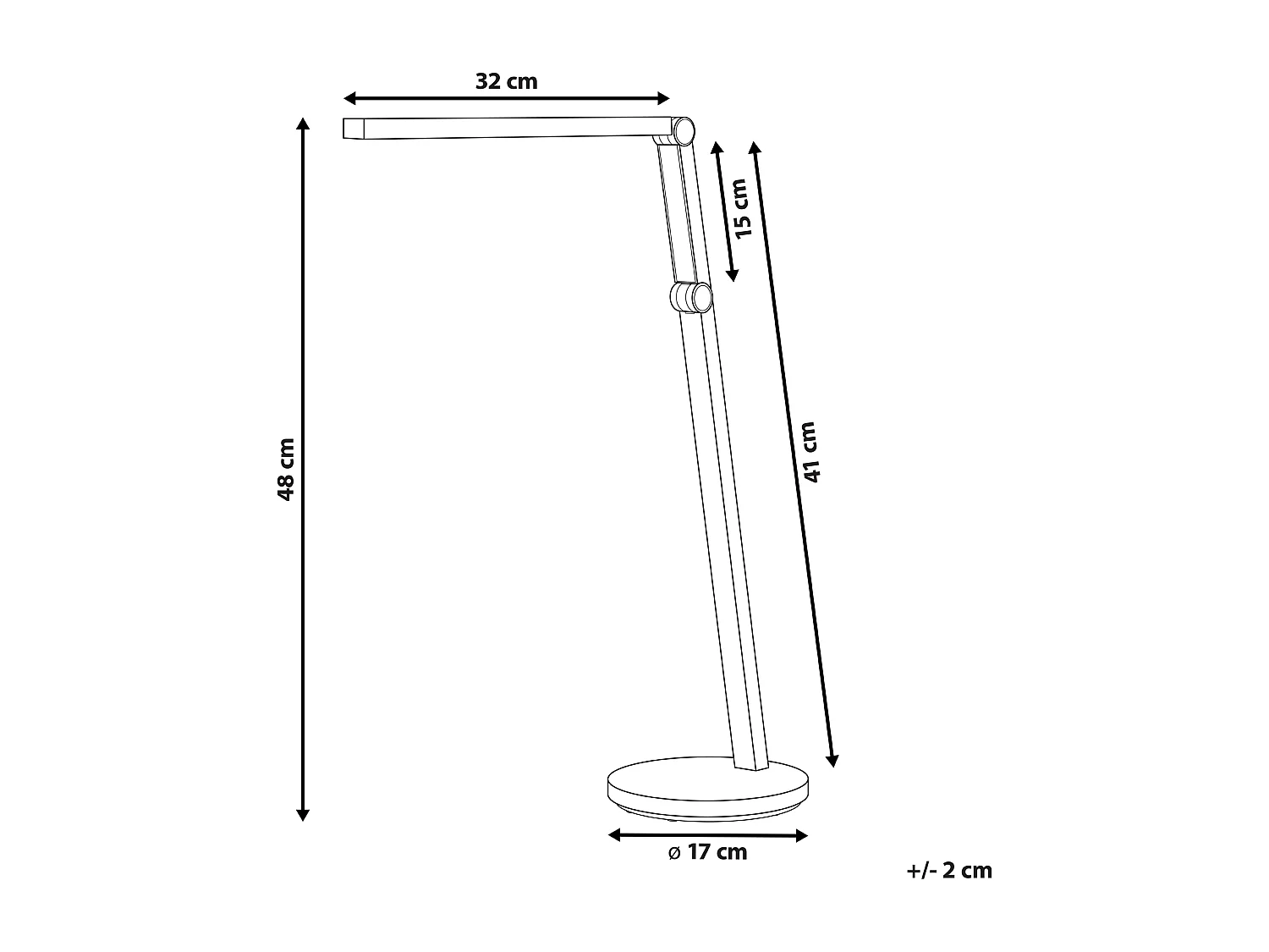 Lampe de bureau LED DORADO Avec variateur Métal Blanc