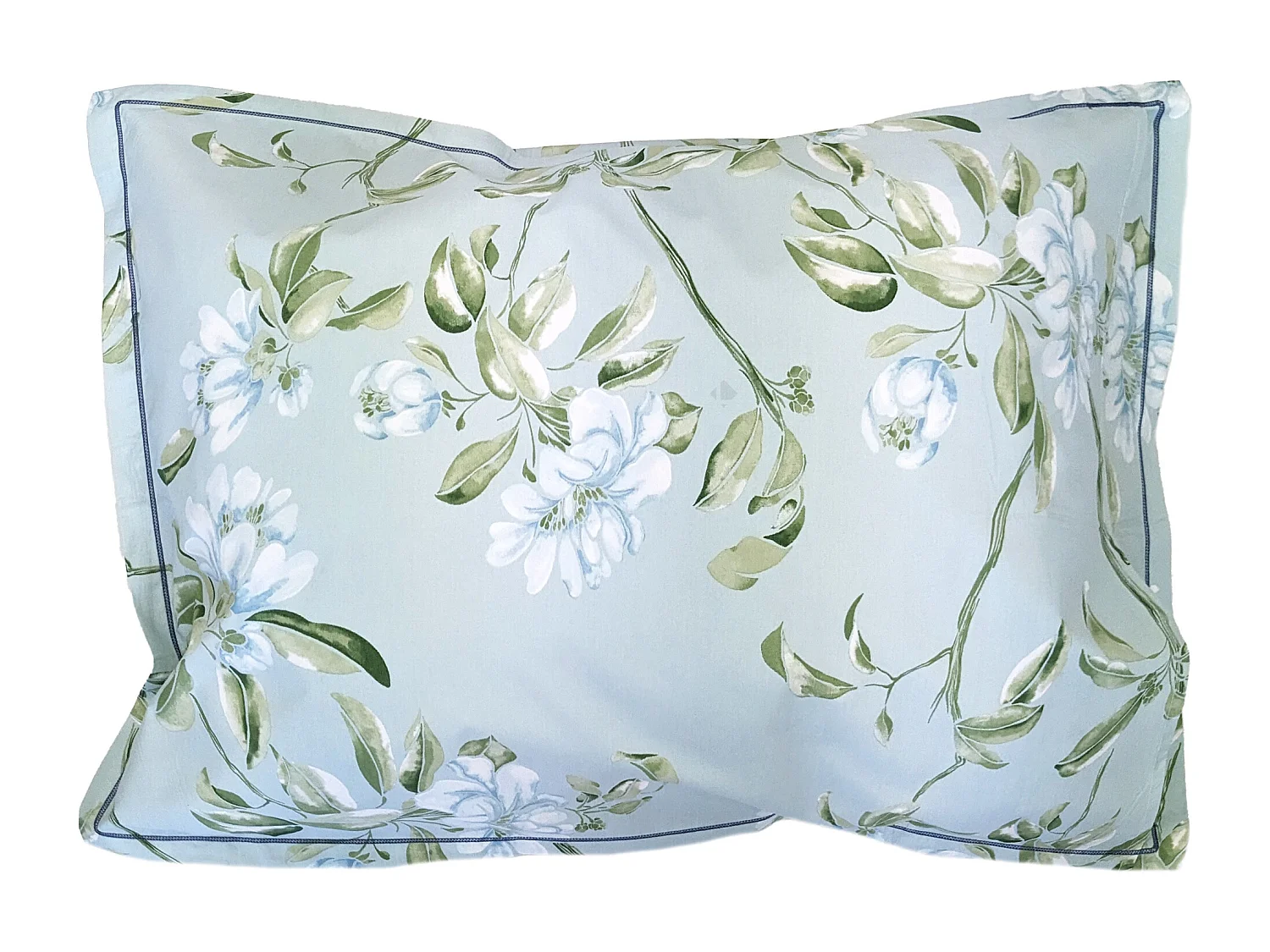 Taie d'oreiller 50x70 cm percale coton ELÉNA vert Nil