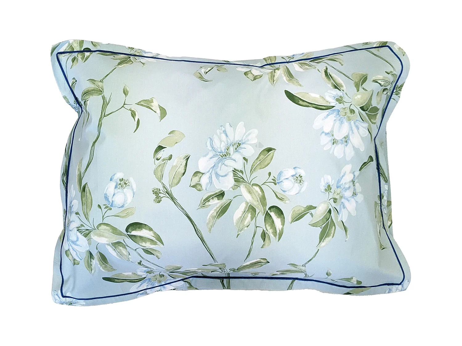Taie d'oreiller 50x70 cm percale coton ELÉNA vert Nil