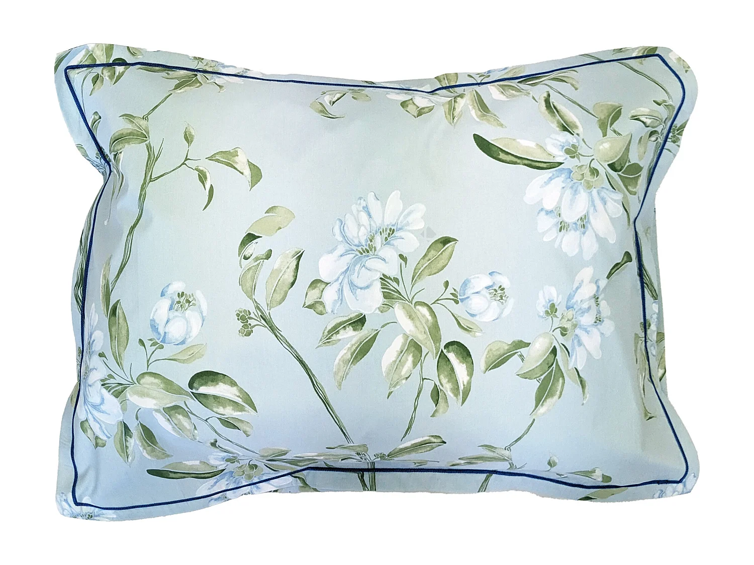 Taie d'oreiller 50x70 cm percale coton ELÉNA vert Nil