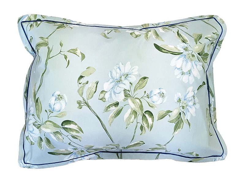 Taie d'oreiller 50x70 cm percale coton ELÉNA vert Nil