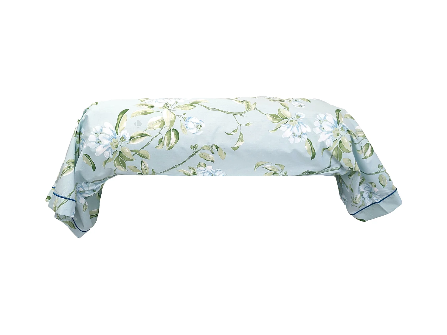 Taie de traversin 240x43 cm percale coton ELÉNA vert Nil