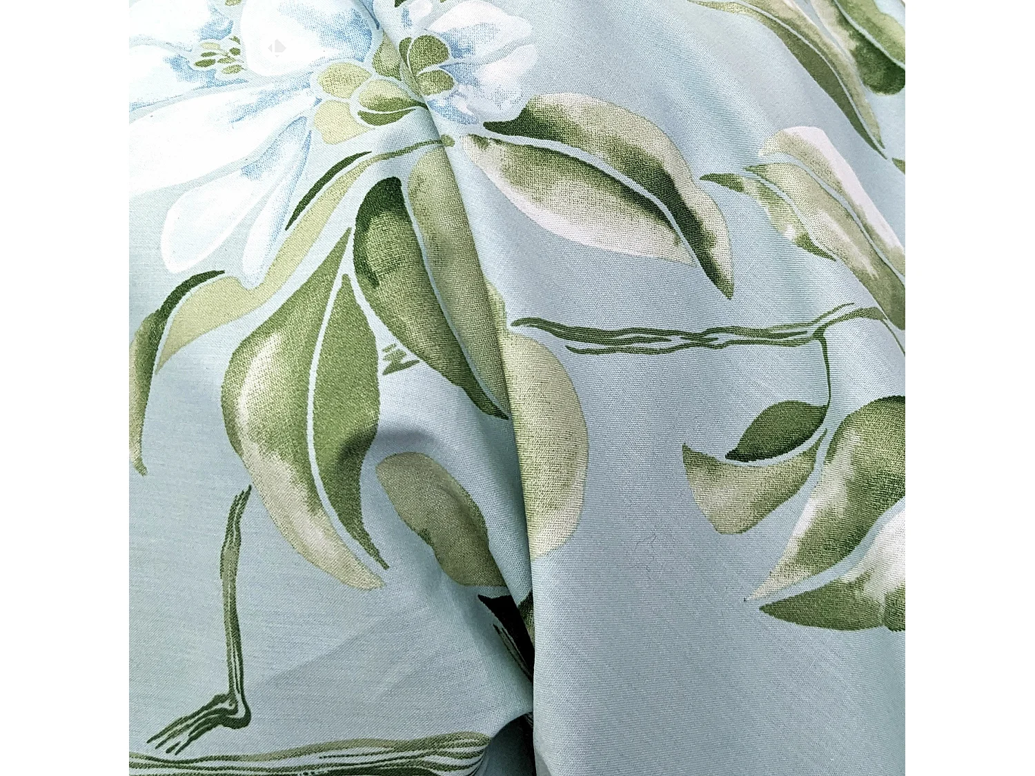 Taie de traversin 240x43 cm percale coton ELÉNA vert Nil