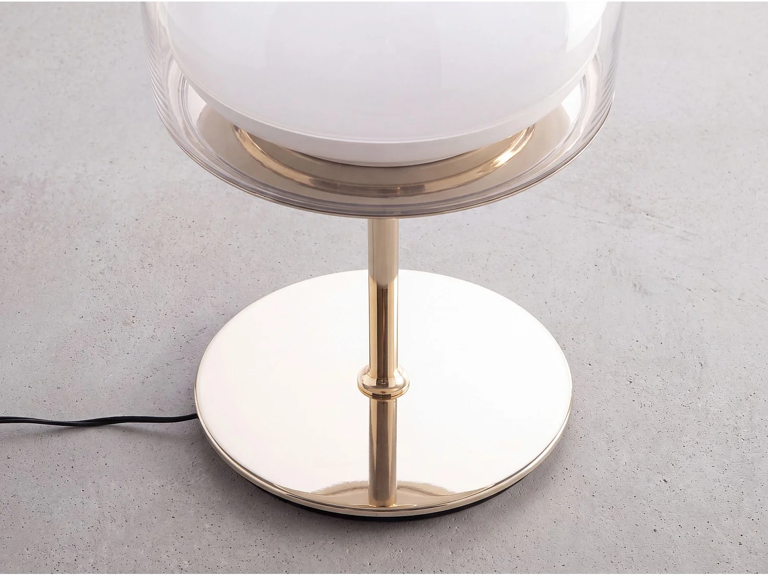 Lampe de bureau en acier et verre transparent 8066 ANGEL CERDA
