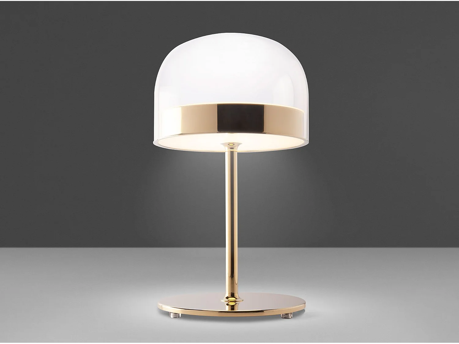Lampe de bureau en acier et verre transparent 8066 ANGEL CERDA