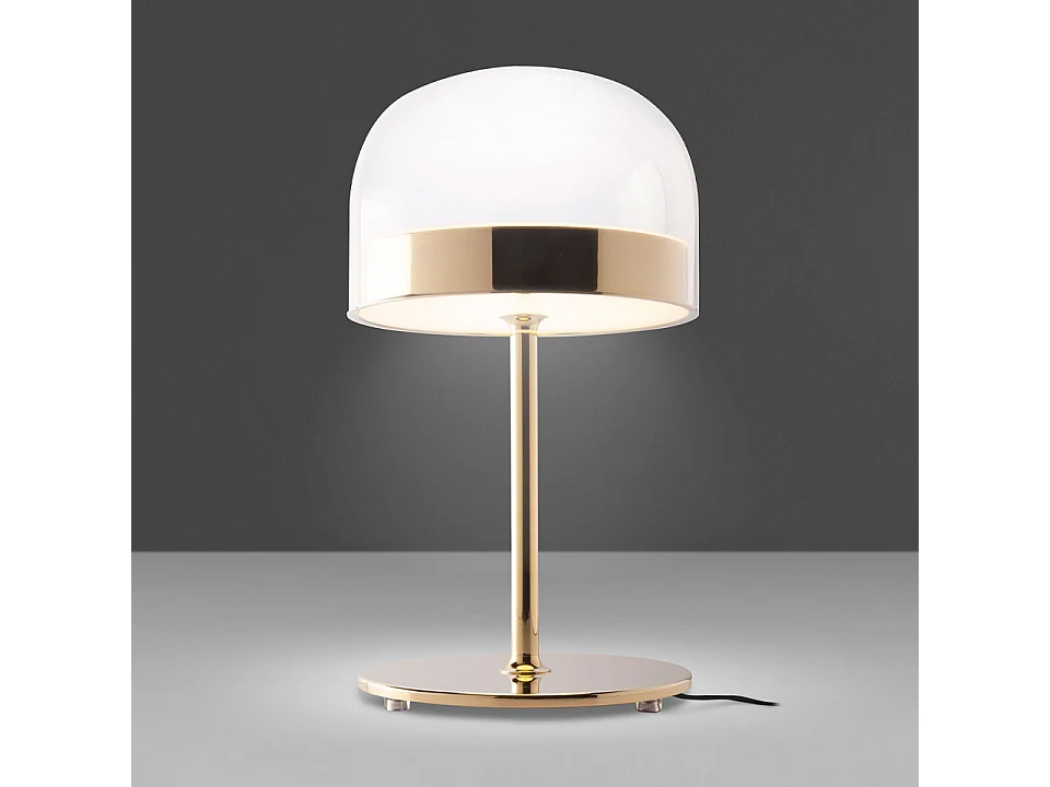 Table lamp in steel and transparent glass 8066 ANGEL CERDA
