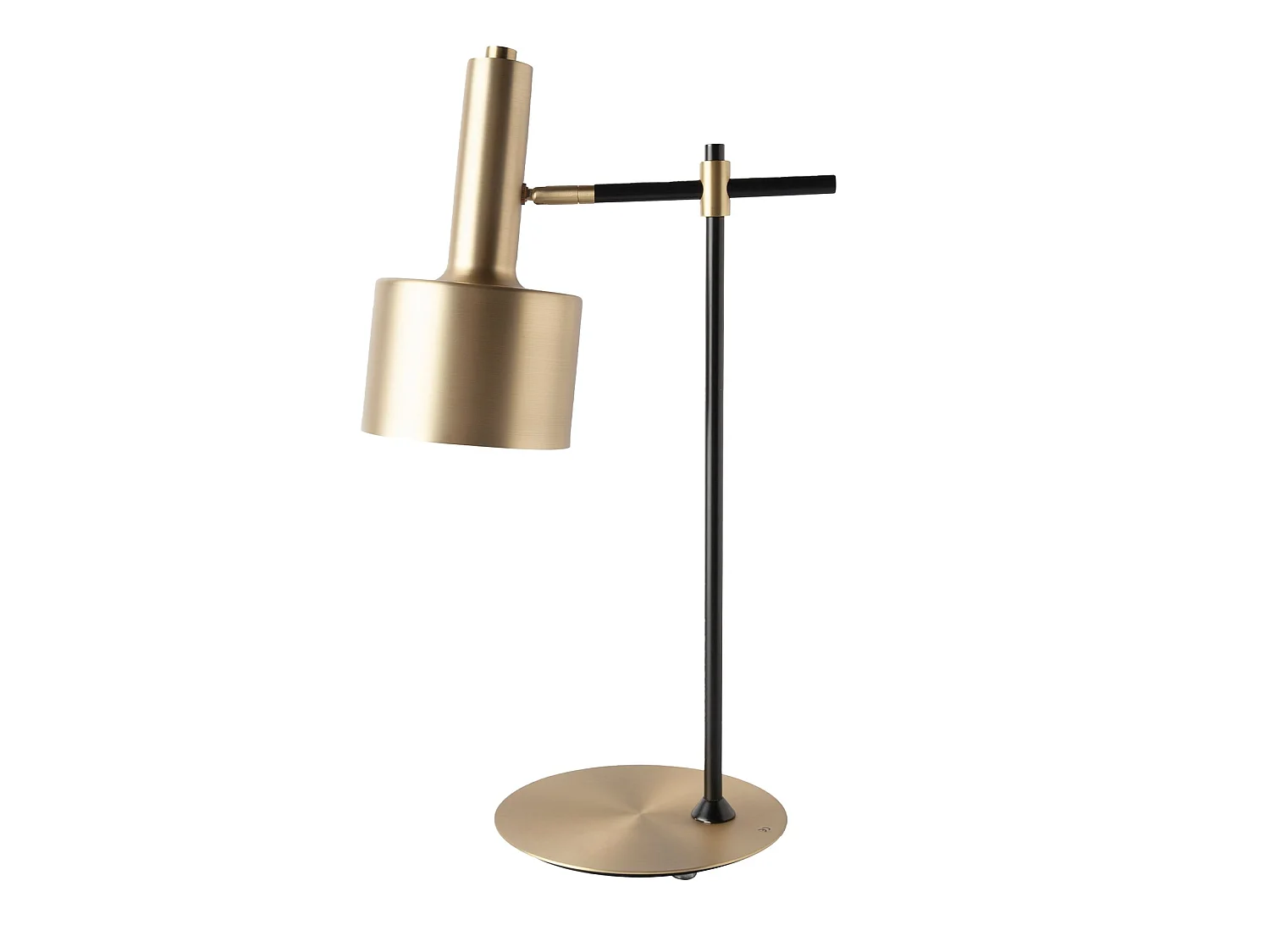 Tafellamp van verguld aluminium en zwart staal 8068 ANGEL CERDA