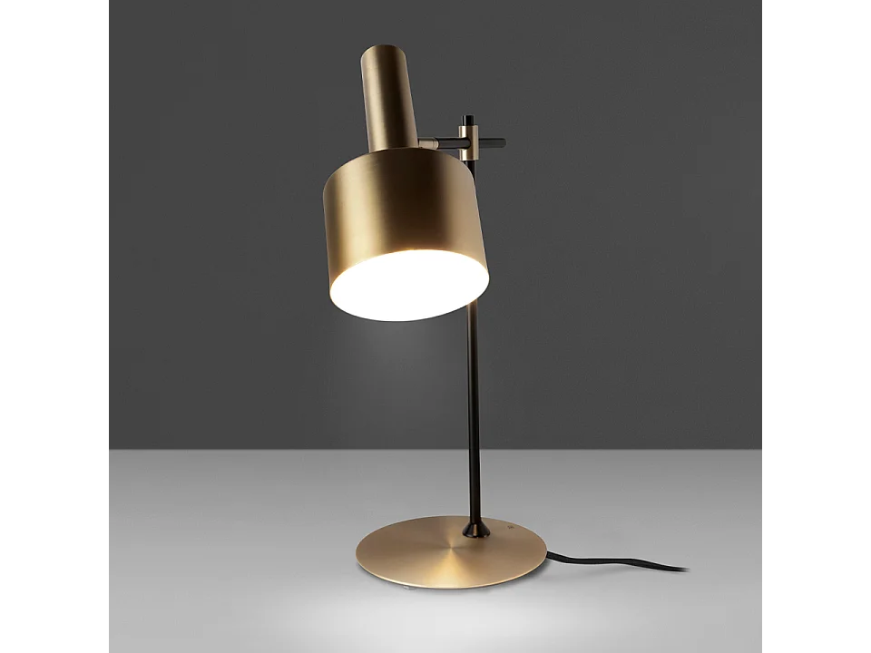Tafellamp van verguld aluminium en zwart staal 8068 ANGEL CERDA