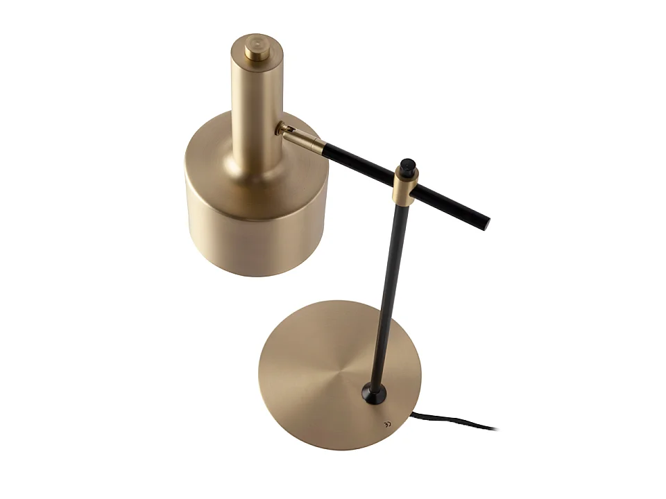 Tafellamp van verguld aluminium en zwart staal 8068 ANGEL CERDA
