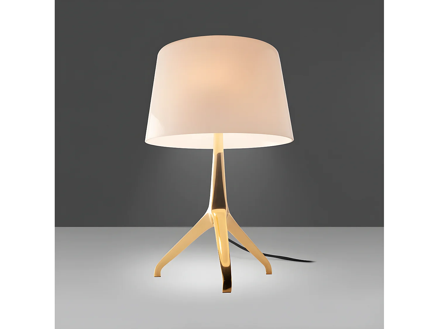 Lampe de table en acier doré et verre 8062 ANGEL CERDA