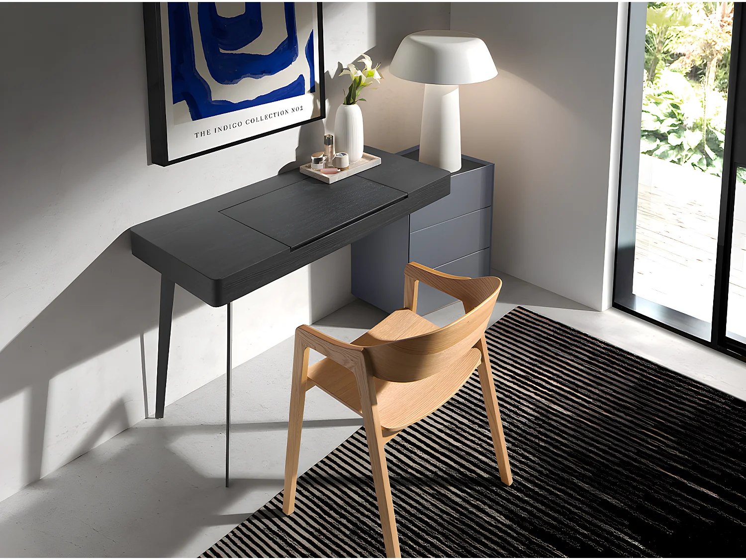 Lampe de table en acier blanc 8054 ANGEL CERDA