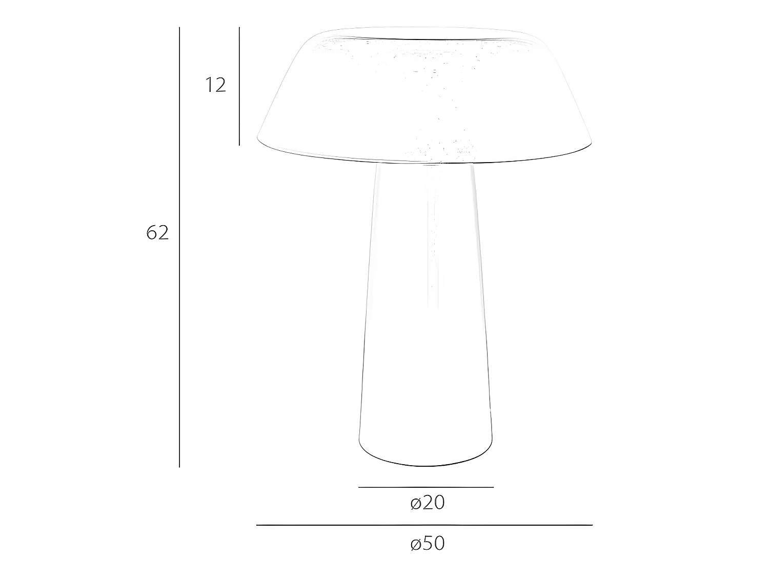 Lampe de table en acier blanc 8054 ANGEL CERDA