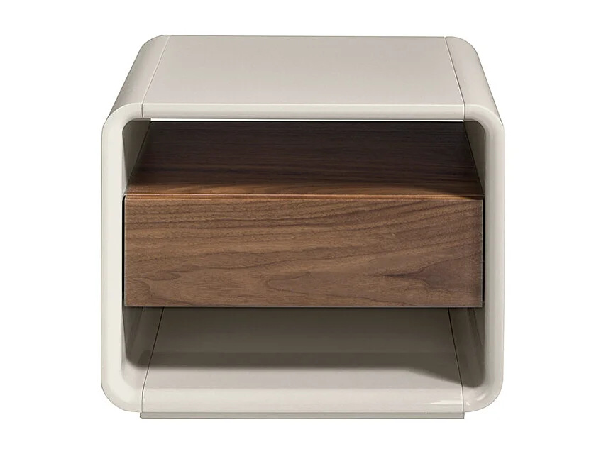 Nachtkastje walnoot en grijs hout 7134 ANGEL CERDA