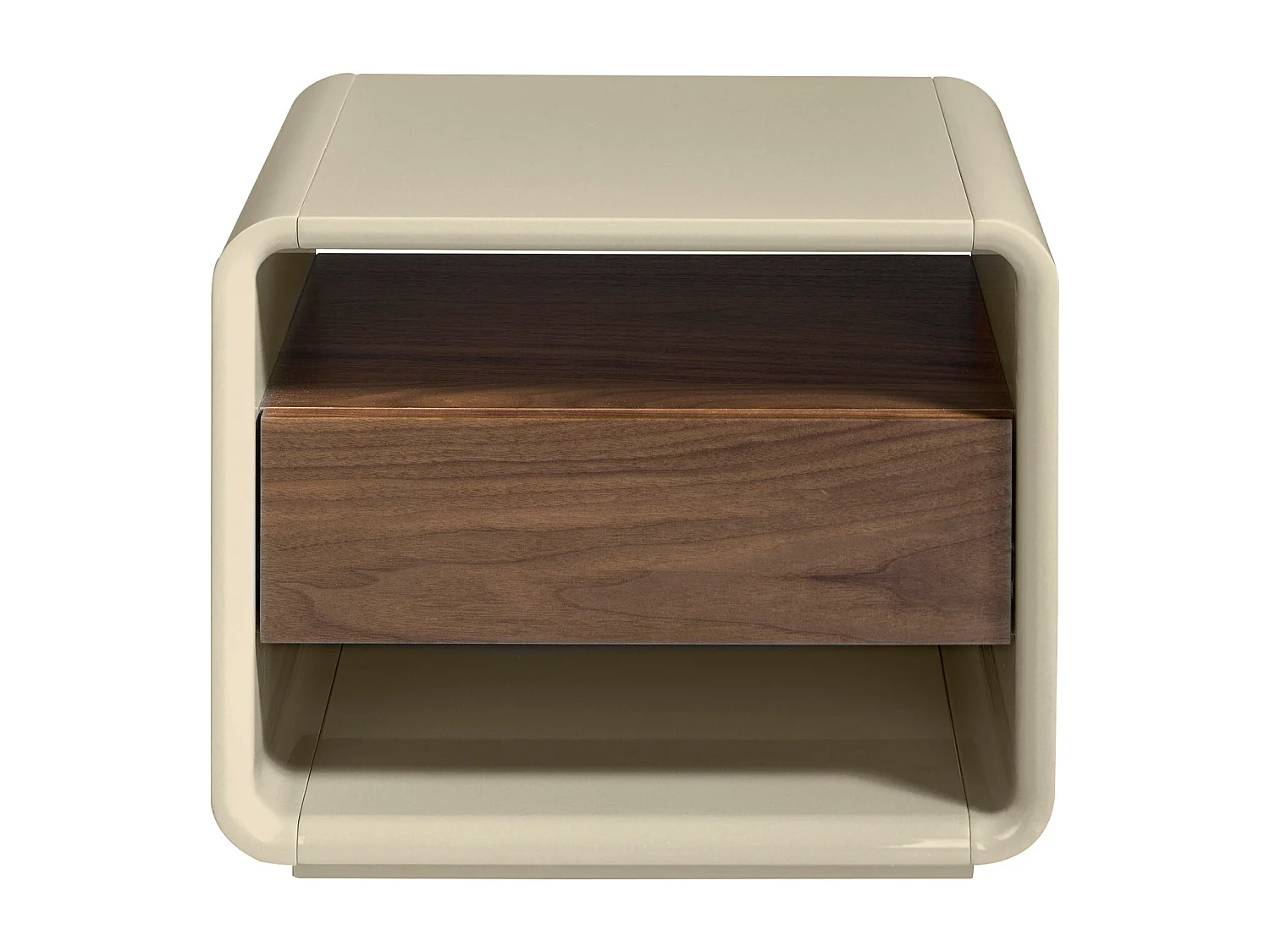 Comodino noce e legno grigio 7134 ANGEL CERDA