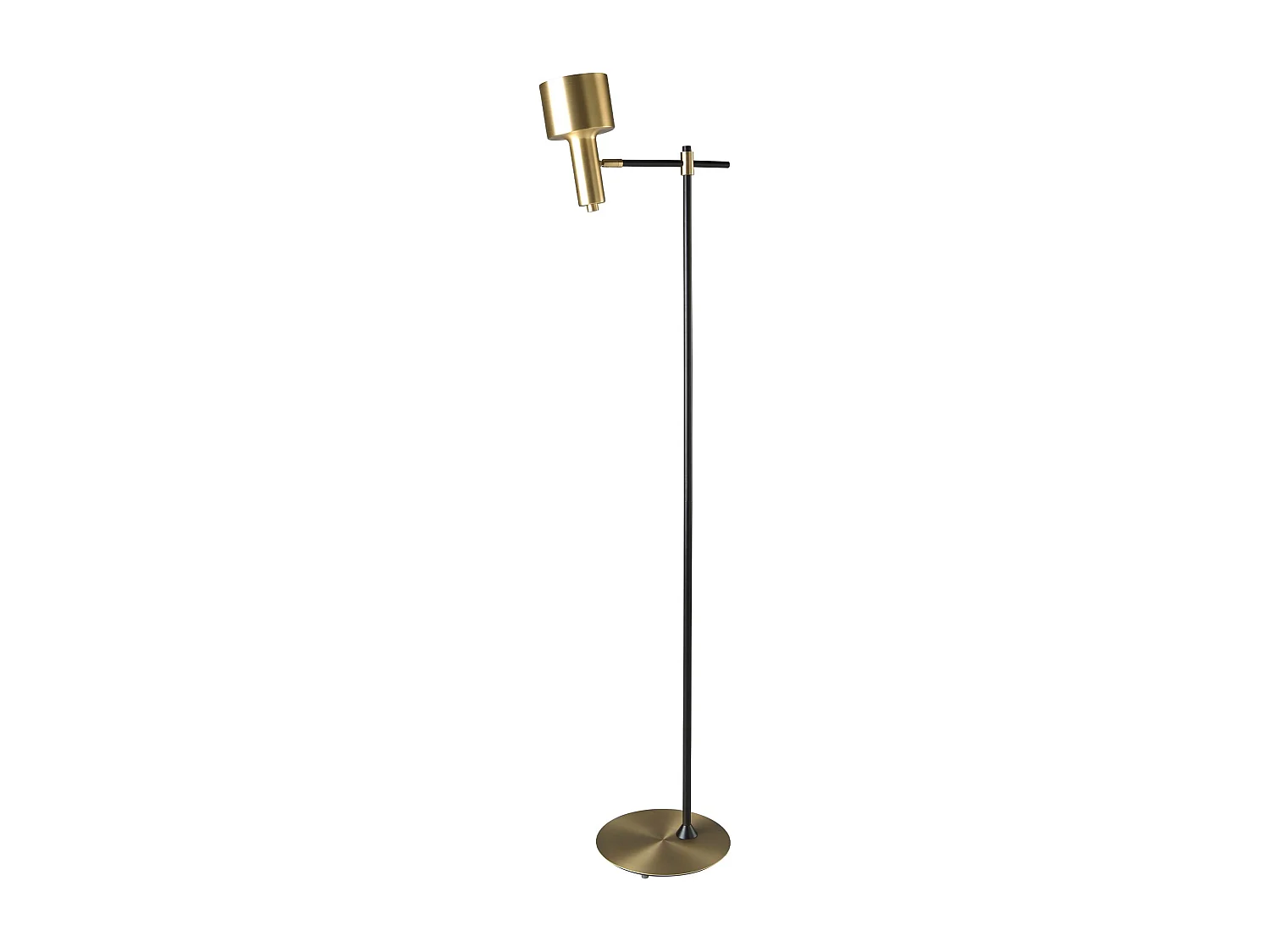 Lampadaire aluminium doré et acier noir 8069 ANGEL CERDA
