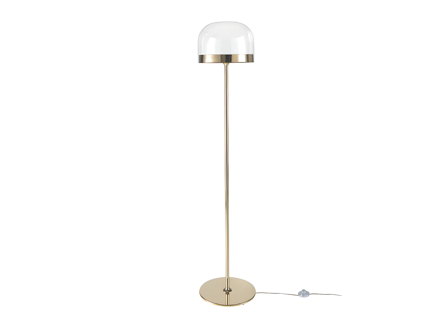 Lampada da terra acciaio dorato e vetro   8067 ANGEL CERDA