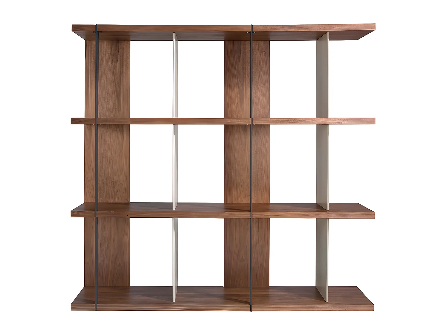 Étagères en noyer et acier noir 3236 ANGEL CERDA