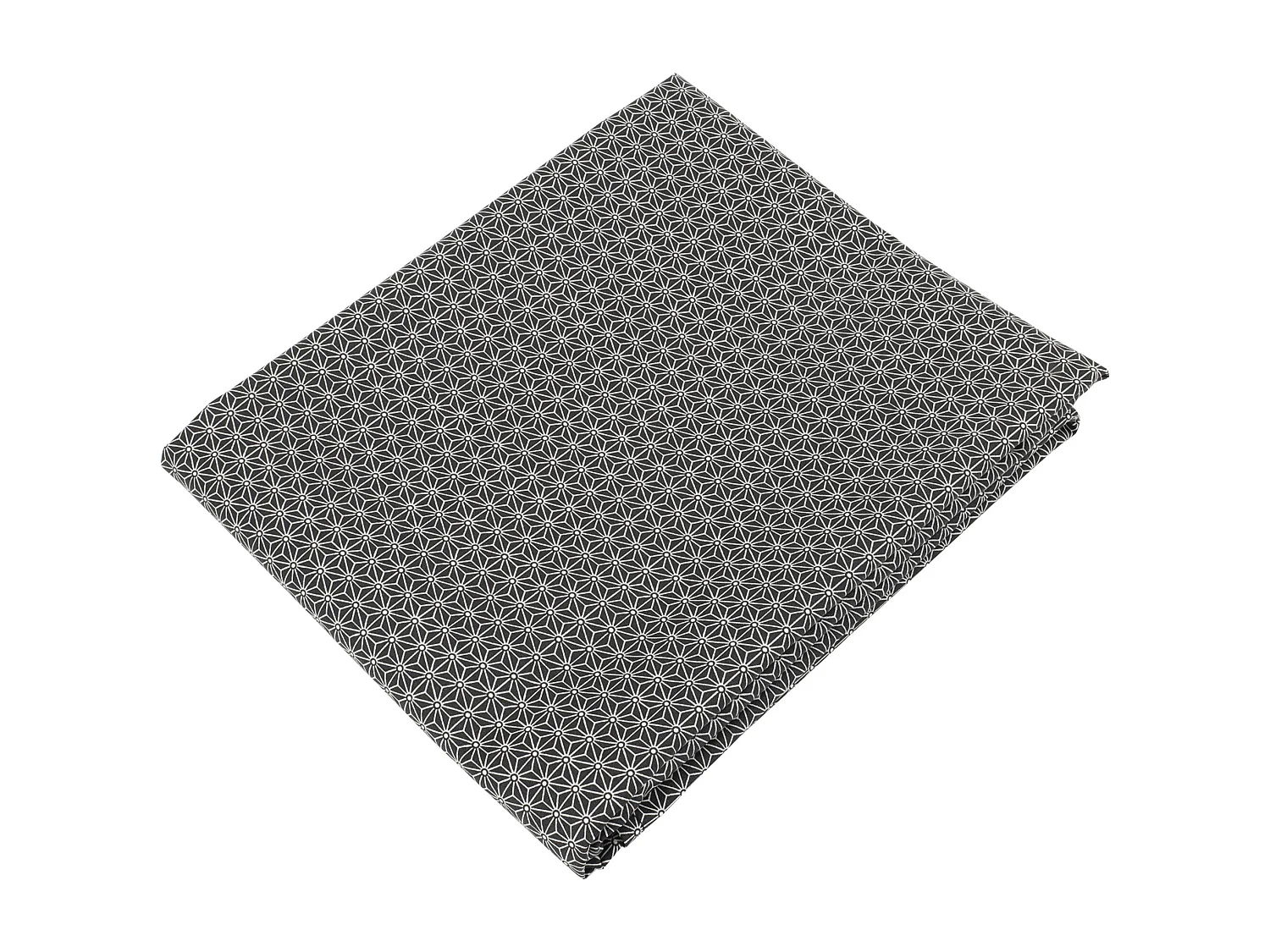 Nappe rectangle 150x300 cm SAKI noir/blanc