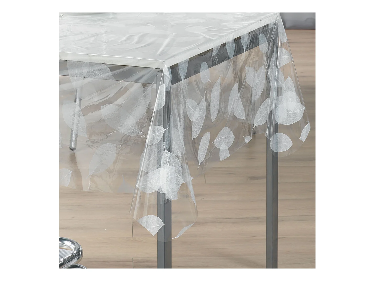 Nappe Cristal "Feuille" 140x240cm Transparent