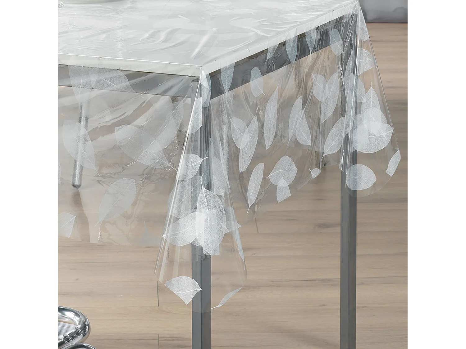 Nappe Cristal "Feuille" 140x240cm Transparent