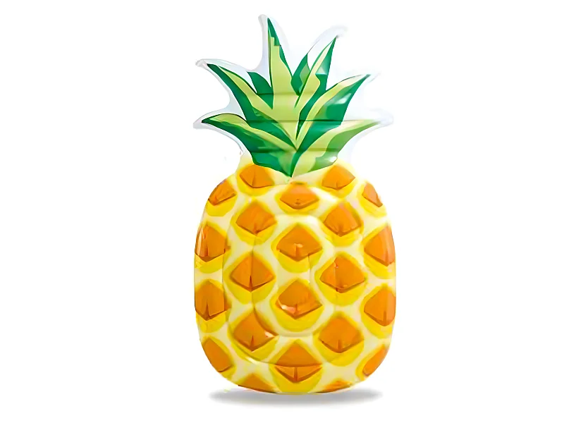 Matelas Gonflable "Ananas" 216cm Jaune & Vert